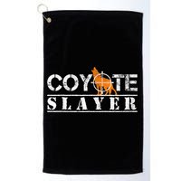 Coyote Slayer Funny Hunting For Coyote Hunters Golf Towel