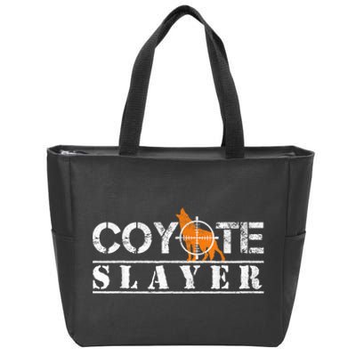 Coyote Slayer Funny Hunting For Coyote Hunters Zip Tote Bag