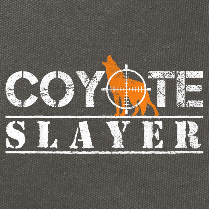 Coyote Slayer Funny Hunting For Coyote Hunters Cotton Canvas Backpack