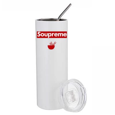 Charles Soupreme Funny Soupreme Logo Stainless Steel Tumbler