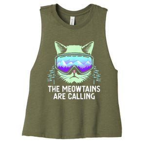 Cool Snowboard For Women Ski Lover Mountain Skier Women's Racerback Cropped Tank