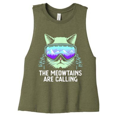 Cool Snowboard For Women Ski Lover Mountain Skier Women's Racerback Cropped Tank