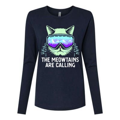 Cool Snowboard For Women Ski Lover Mountain Skier Womens Cotton Relaxed Long Sleeve T-Shirt