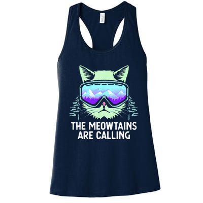 Cool Snowboard For Women Ski Lover Mountain Skier Women's Racerback Tank