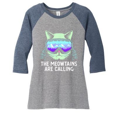 Cool Snowboard For Women Ski Lover Mountain Skier Women's Tri-Blend 3/4-Sleeve Raglan Shirt