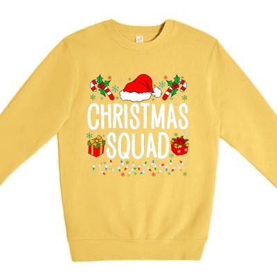 Christmas Squad Family Group Matching Christmas Pajama Party Premium Crewneck Sweatshirt