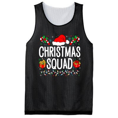 Christmas Squad Family Group Matching Christmas Pajama Party Mesh Reversible Basketball Jersey Tank