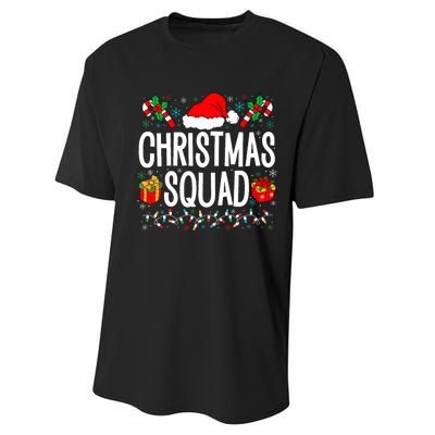 Christmas Squad Family Group Matching Christmas Pajama Party Performance Sprint T-Shirt