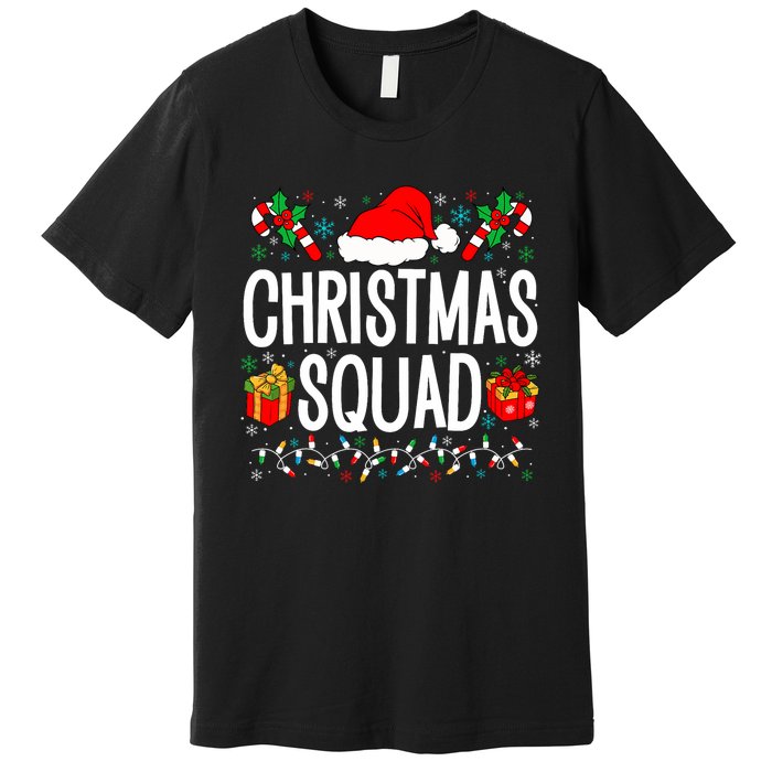 Christmas Squad Family Group Matching Christmas Pajama Party Premium T-Shirt