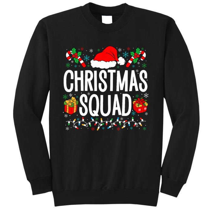 Christmas Squad Family Group Matching Christmas Pajama Party Tall Sweatshirt