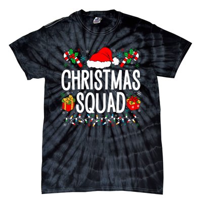 Christmas Squad Family Group Matching Christmas Pajama Party Tie-Dye T-Shirt