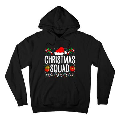 Christmas Squad Family Group Matching Christmas Pajama Party Tall Hoodie