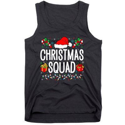 Christmas Squad Family Group Matching Christmas Pajama Party Tank Top