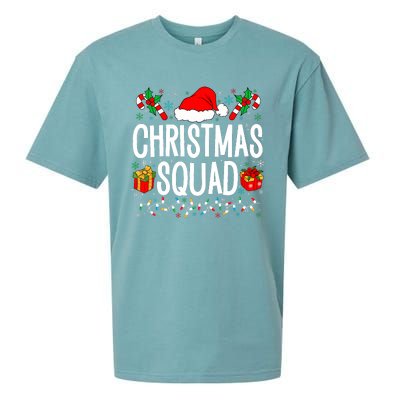 Christmas Squad Family Group Matching Christmas Pajama Party Sueded Cloud Jersey T-Shirt