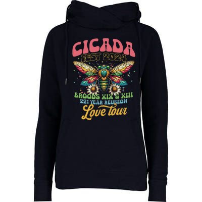 Cicada Shirts Funny Double Brood Cicada 2024 Concert Band Womens Funnel Neck Pullover Hood