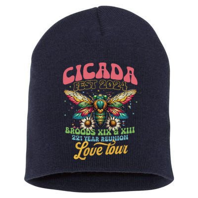 Cicada Shirts Funny Double Brood Cicada 2024 Concert Band Short Acrylic Beanie