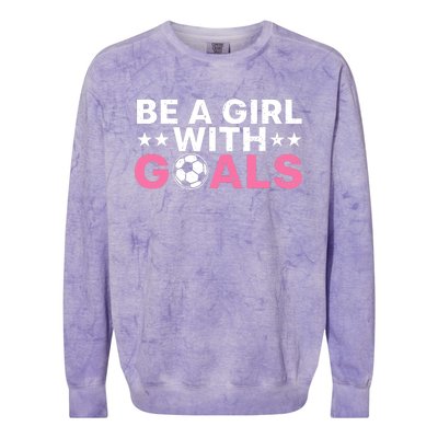 Cool Soccer For Wo Girl Football Soccer Lovers Sayings Colorblast Crewneck Sweatshirt