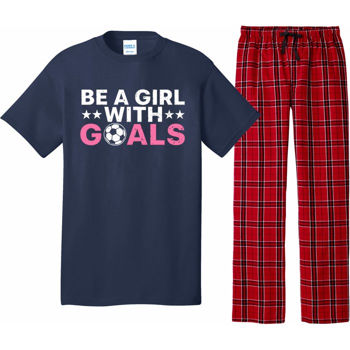 Cool Soccer For Wo Girl Football Soccer Lovers Sayings Pajama Set