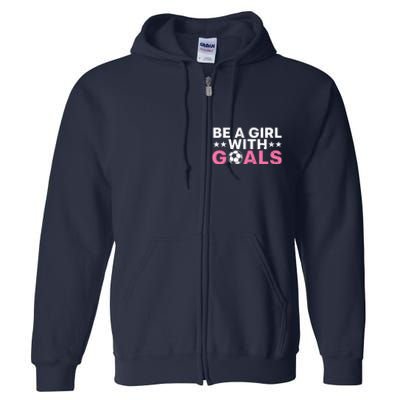 Cool Soccer For Wo Girl Football Soccer Lovers Sayings Full Zip Hoodie