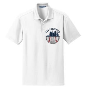 Cool San Francisco CA Skyline Baseball Fan City Downtown Dry Zone Grid Polo