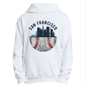 Cool San Francisco CA Skyline Baseball Fan City Downtown Urban Pullover Hoodie