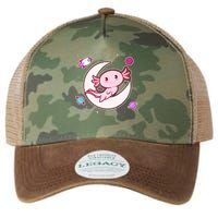 Cute Space Galaxy Axolotl Legacy Tie Dye Trucker Hat
