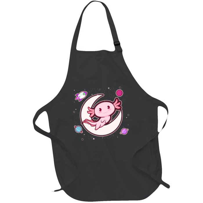 Cute Space Galaxy Axolotl Apron