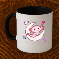 Cute Space Galaxy Axolotl Mug