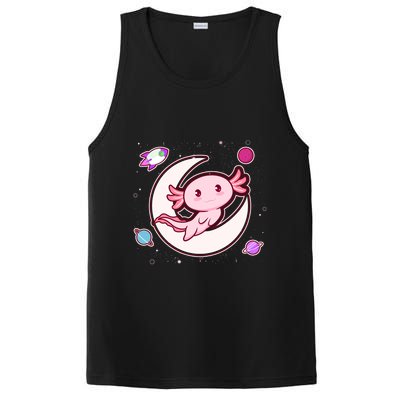 Cute Space Galaxy Axolotl PosiCharge Competitor Tank