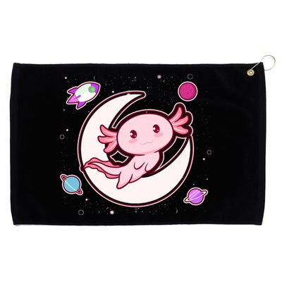 Cute Space Galaxy Axolotl Grommeted Golf Towel