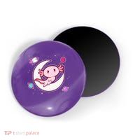 Cute Space Galaxy Axolotl Magnet
