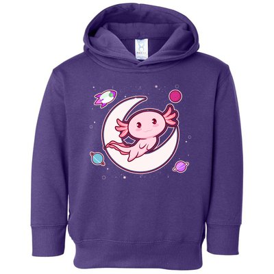 Cute Space Galaxy Axolotl Toddler Hoodie