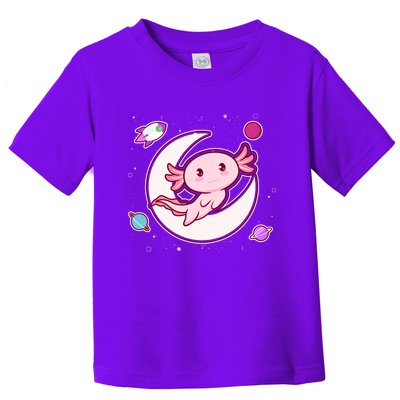 Cute Space Galaxy Axolotl Toddler T-Shirt