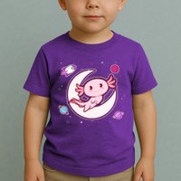 Cute Space Galaxy Axolotl Toddler T-Shirt