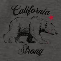California Strong Grizzly Bear Gift Vector Backpack
