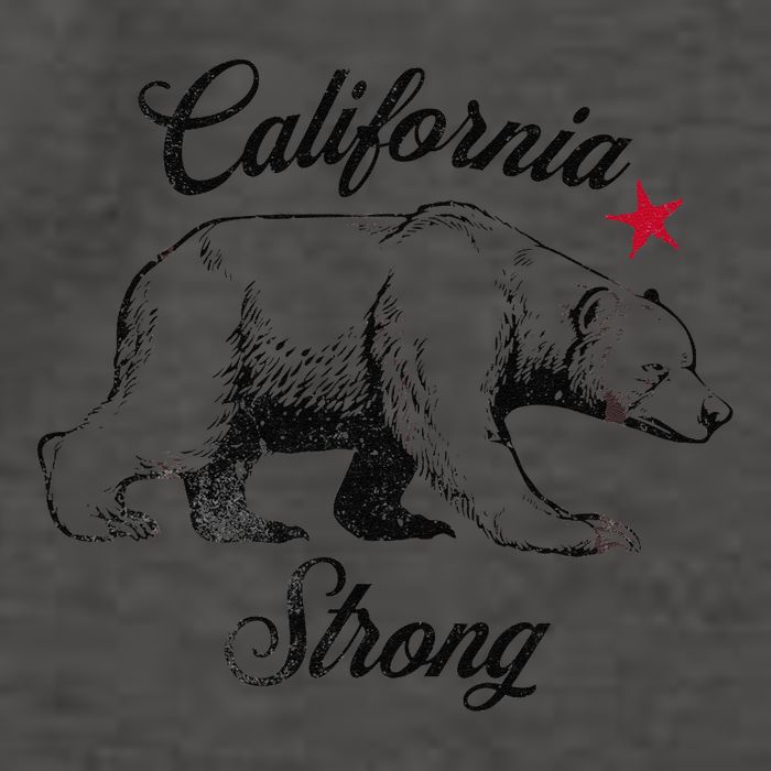 California Strong Grizzly Bear Gift Vector Backpack