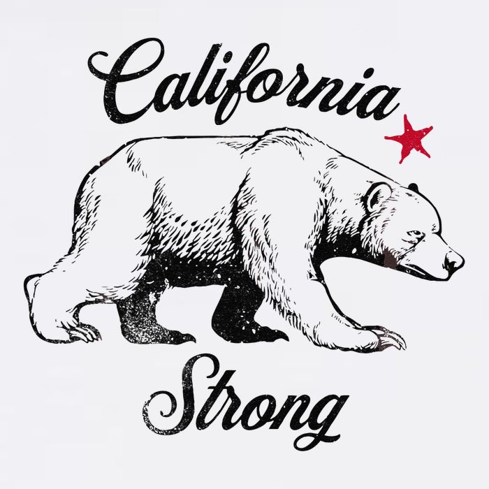 California Strong Grizzly Bear Gift Cooling Performance Crew T-Shirt
