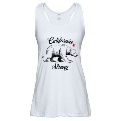 California Strong Grizzly Bear Gift Ladies Essential Flowy Tank