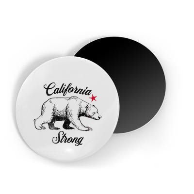 California Strong Grizzly Bear Gift Magnet
