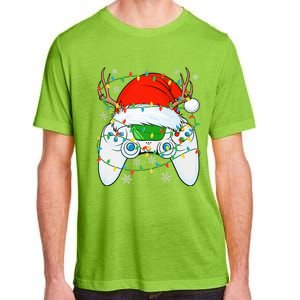 Christmas Santa Gamer Xmas Funny Video Gaming Christmas Adult ChromaSoft Performance T-Shirt