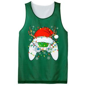 Christmas Santa Gamer Xmas Funny Video Gaming Christmas Mesh Reversible Basketball Jersey Tank