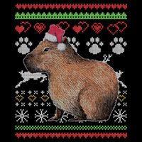 Capybara Santacool Giftclaus Ugly Christmas Sweater Holiday Lover Gift Doggie Tank