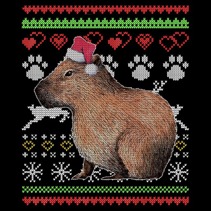 Capybara Santacool Giftclaus Ugly Christmas Sweater Holiday Lover Gift Doggie Tank