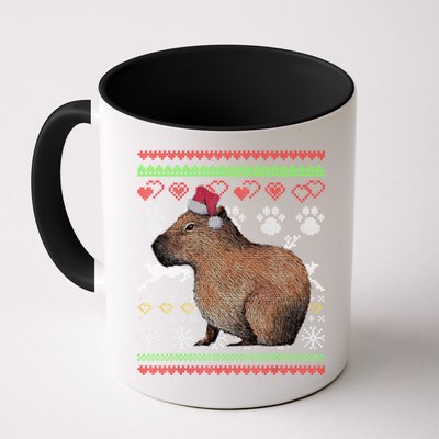 Capybara Santacool Giftclaus Ugly Christmas Sweater Holiday Lover Gift Mug