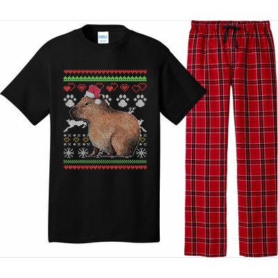 Capybara Santacool Giftclaus Ugly Christmas Sweater Holiday Lover Gift Pajama Set