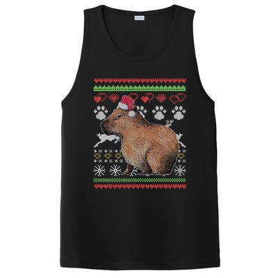 Capybara Santacool Giftclaus Ugly Christmas Sweater Holiday Lover Gift PosiCharge Competitor Tank