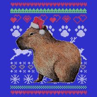 Capybara Santacool Giftclaus Ugly Christmas Sweater Holiday Lover Gift Sweatshirt
