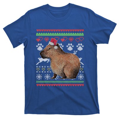 Capybara Santacool Giftclaus Ugly Christmas Sweater Holiday Lover Gift T-Shirt