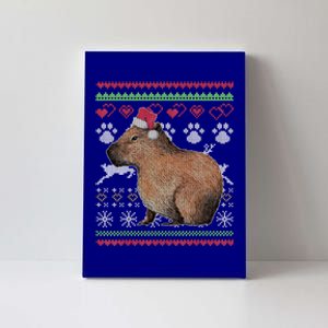 Capybara Santacool Giftclaus Ugly Christmas Sweater Holiday Lover Gift Canvas