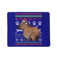 Capybara Santacool Giftclaus Ugly Christmas Sweater Holiday Lover Gift Mousepad